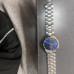 Lo&co Watch Sterling Silver Interior Ocean Blue