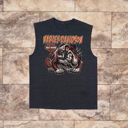 2018 Harley-Davidson Myrtle Beach South Carolina Gray Bulldog Tee Size XL