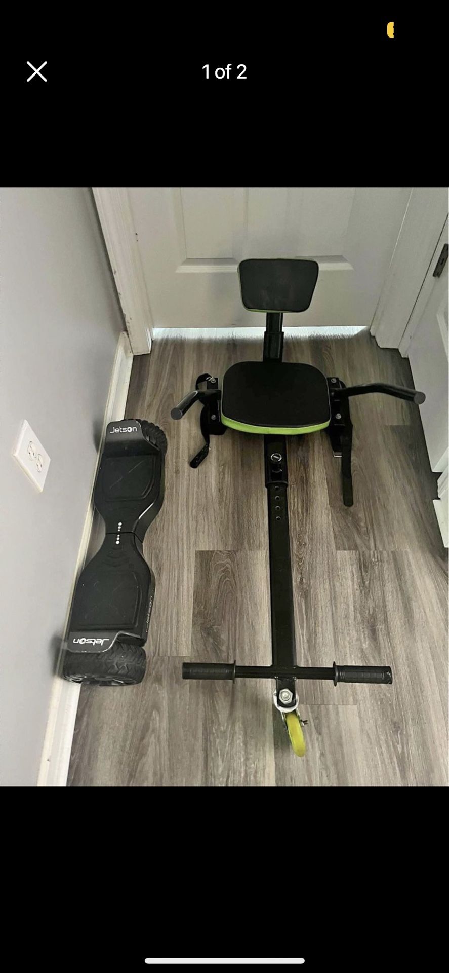 Hoverboard With Go-cart Attachment