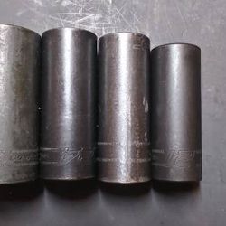 Snap-On Deep Metric Impact Sockets 1/2" drive