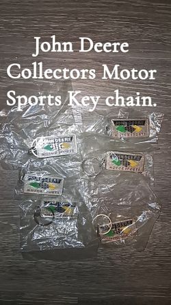 John Deere Motor Sports LOT of 9 Collectors KEY chain.