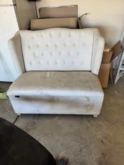 decorative white couch as