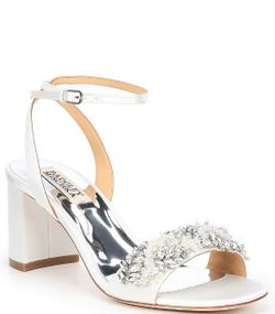 White Badgley Mischka Heels