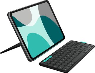 Logitech Flip Folio, Keyboard Case for iPad Pro 11-inch (M4) & iPad Air 11-inch (M2 & M3)(5th Gen - 2024)
