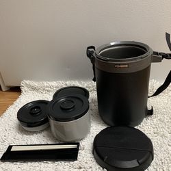 [Like New] Black Zojirushi Vacuum Insulated Lunch Jars