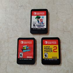 Mario Odyssey,Mario Wonder,Mario Maker 2 Games For Nintendo Switch
