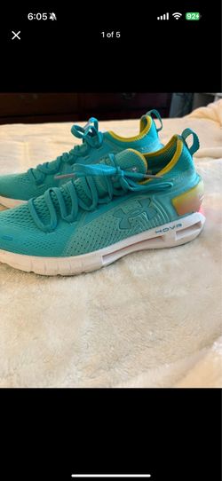 Under Armour Hovr Phantom 3 Teal Yellow Running Shoes