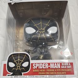 Funko Spiderman No Way Home Black And Gold 10inch Marvel