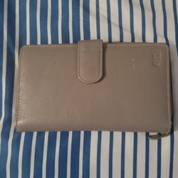 Cartera De Piel Color Café