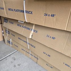 NEW Metal Platform Truck 24x48 ULINE NEW IN BOX