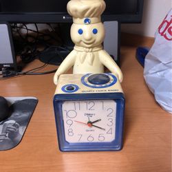 Antique Pillsbury Doughboy Clock Radio