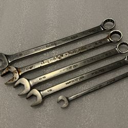 MATCO USA SAE Standard Combo Wrench Bunch (5) 