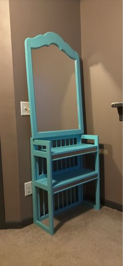 Hallway, mirror and shelf antique repurposed Hallway, mirror and shelf antique repurposed