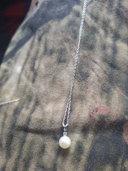 Helzberg Diamonds pearl and diamond accent necklace
