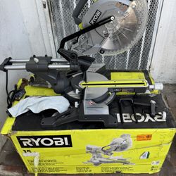 RYOBI 15 Amp 12 in. Corded Sliding Compound Miter Saw with LED Cutline Indicator