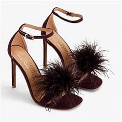 Women’s High Heeled Open Feather Toe Shoes Size 6 New