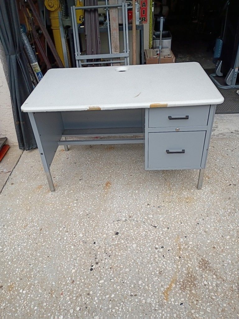 Gray Office Desk