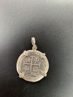 Atocha silver coin pendant