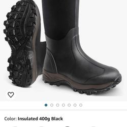 Botas Negras Con Insolación Talla 10 