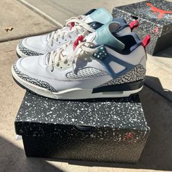 Jordan Spizike Low - White/Teal/Red
