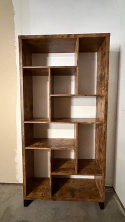 Rustic Brown Book Shelf/ Storage Cabinet
