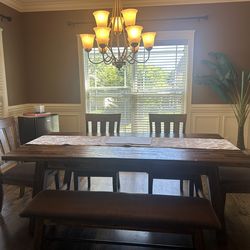 Beautiful brand new wooden dining room set