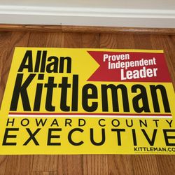 Political History - 2014 Kittleman Rally Sign