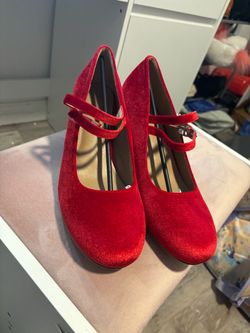 Red Suede Heels