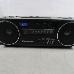 Panasonic RC-X210A AM/FM Stereo Alarm Clock Boombox Works
