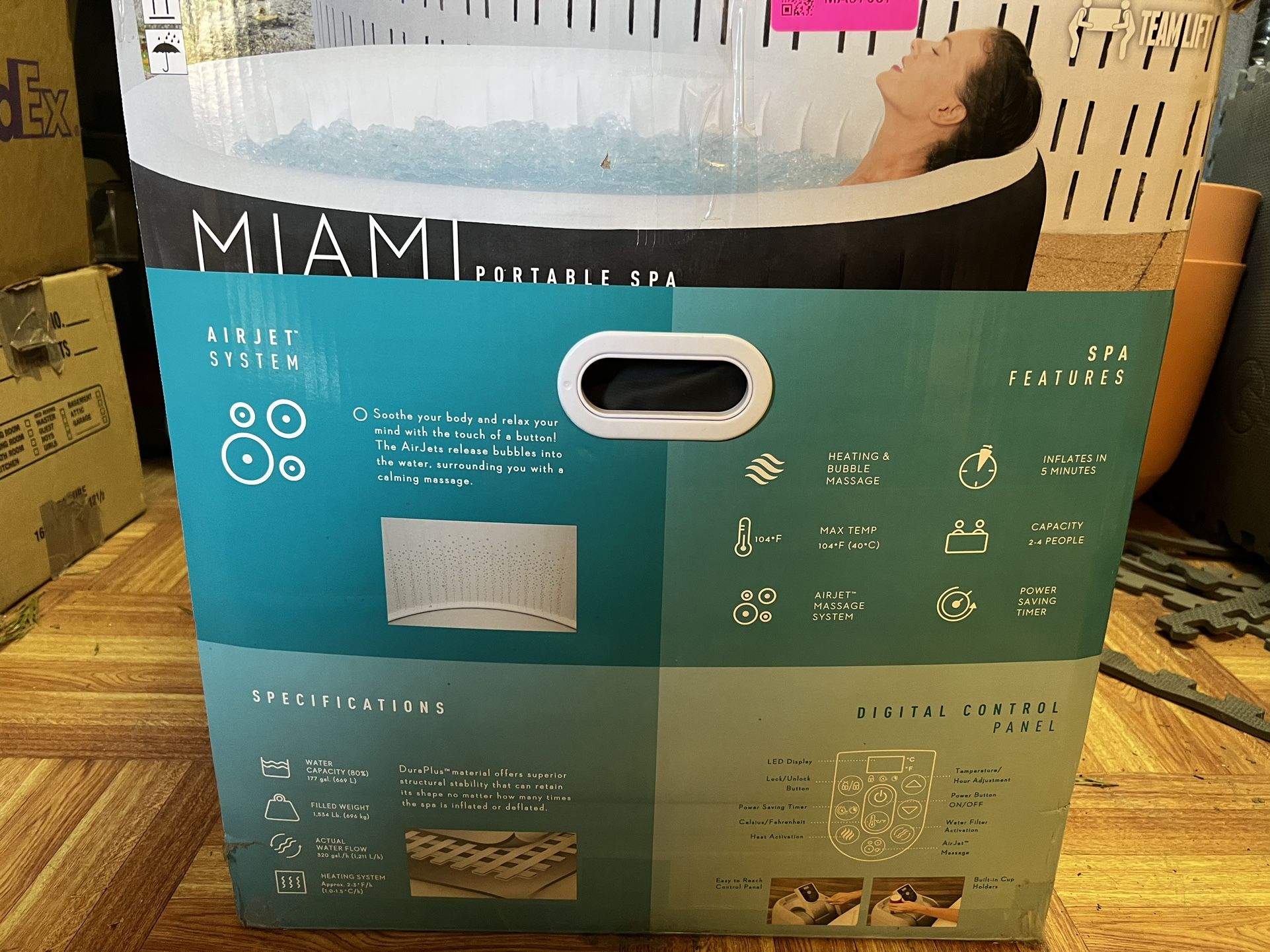 Inflatable Hot Tub + Chemicals for Sale in Modesto, CA OfferUp