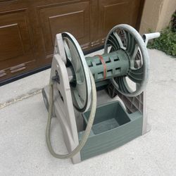 Suncast Hosemobile garden hose reel cart. 