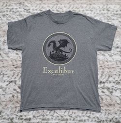 Las Vegas Excalibur Men's Gray Graphic Tee