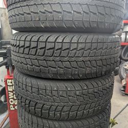 225/60/16 Federal Winter Tires 90% Labor Included