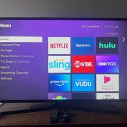 SAMSUNG 43” Smart TV w/remote