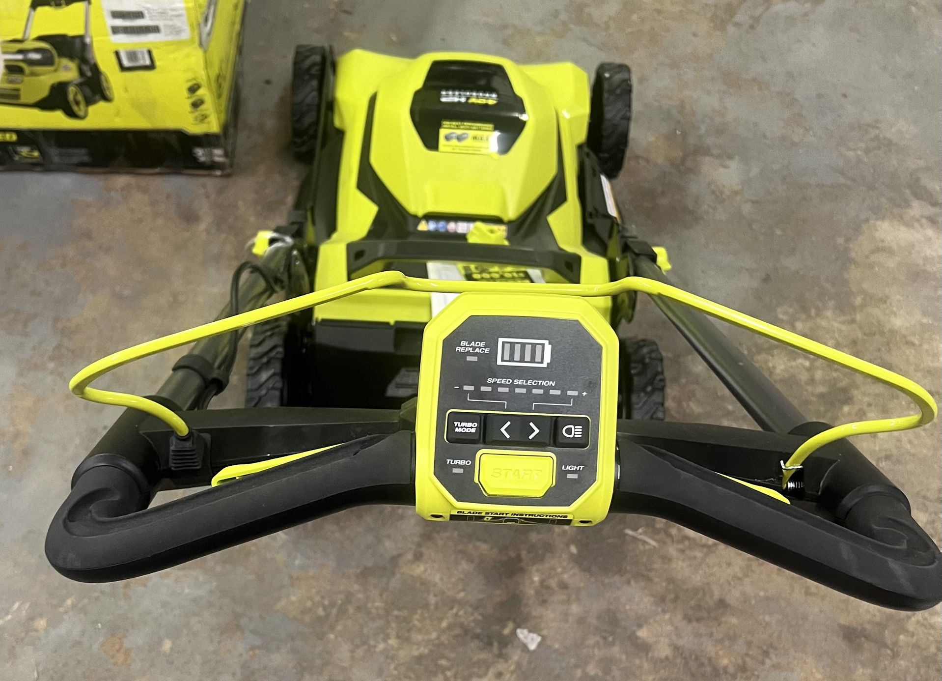 New Ryobi Cordless Battery Walk Behind Self-Propelled 21 inch Lawn Mower