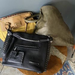 3 Designer Purse Bundle - BCBG, Darcy Marks, Tignanello