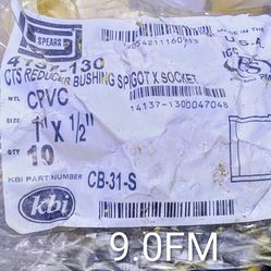 1. In to 1/2-in bushing PVC 10 pack