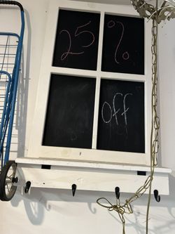Entry Chalkboard Shelf