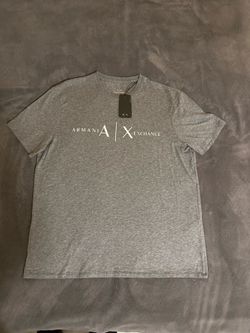 Armani Exchange Men Grey T-Shirt