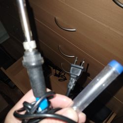 Soldering Iron And Tiny Bit Of Solder Left In Tube