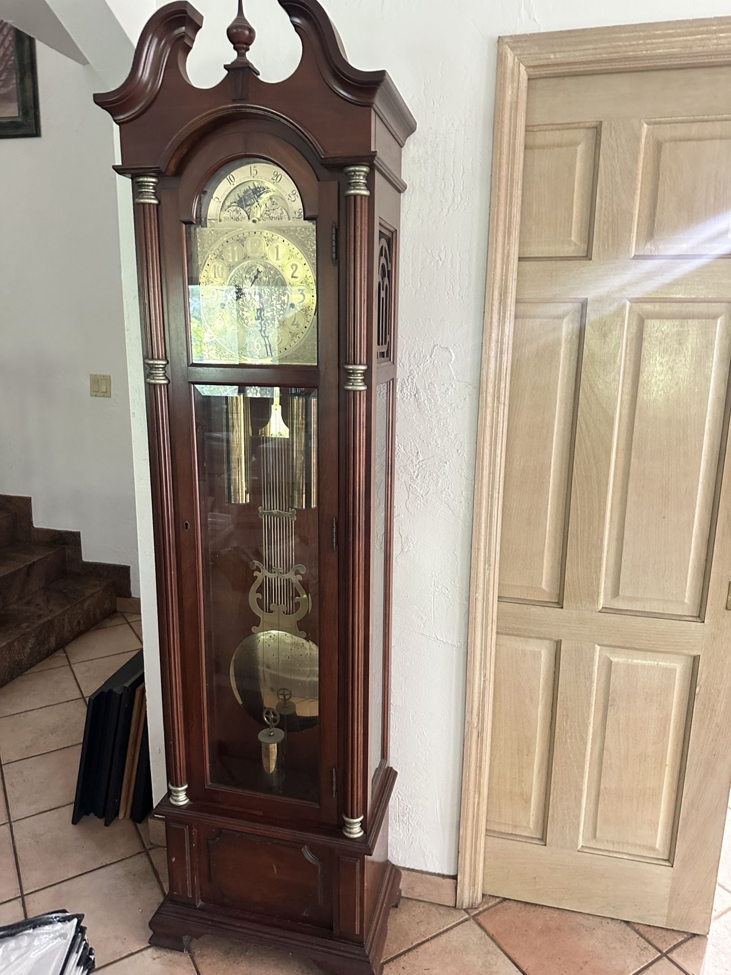 Howard Miller Langston Grandfather Floor Clock - Cherry