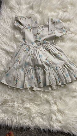 Girls Floral Tiered Dress Size 5