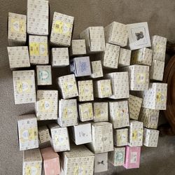 Large Lot Of 45+ Precious Moments Figurines In Original Boxes. Good Condition 