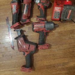 5 Piece Milwaukee M18 set