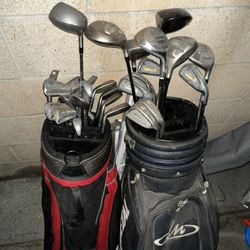 Golf Clubs And Bag 