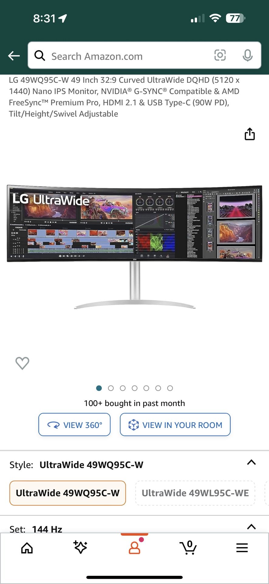LG 49 Inch Monitor 