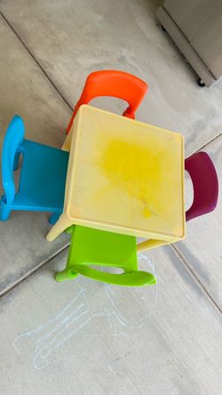 Colorful toddler table