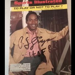 O.J. Simpsons first ever magazine signed by OJ!!!