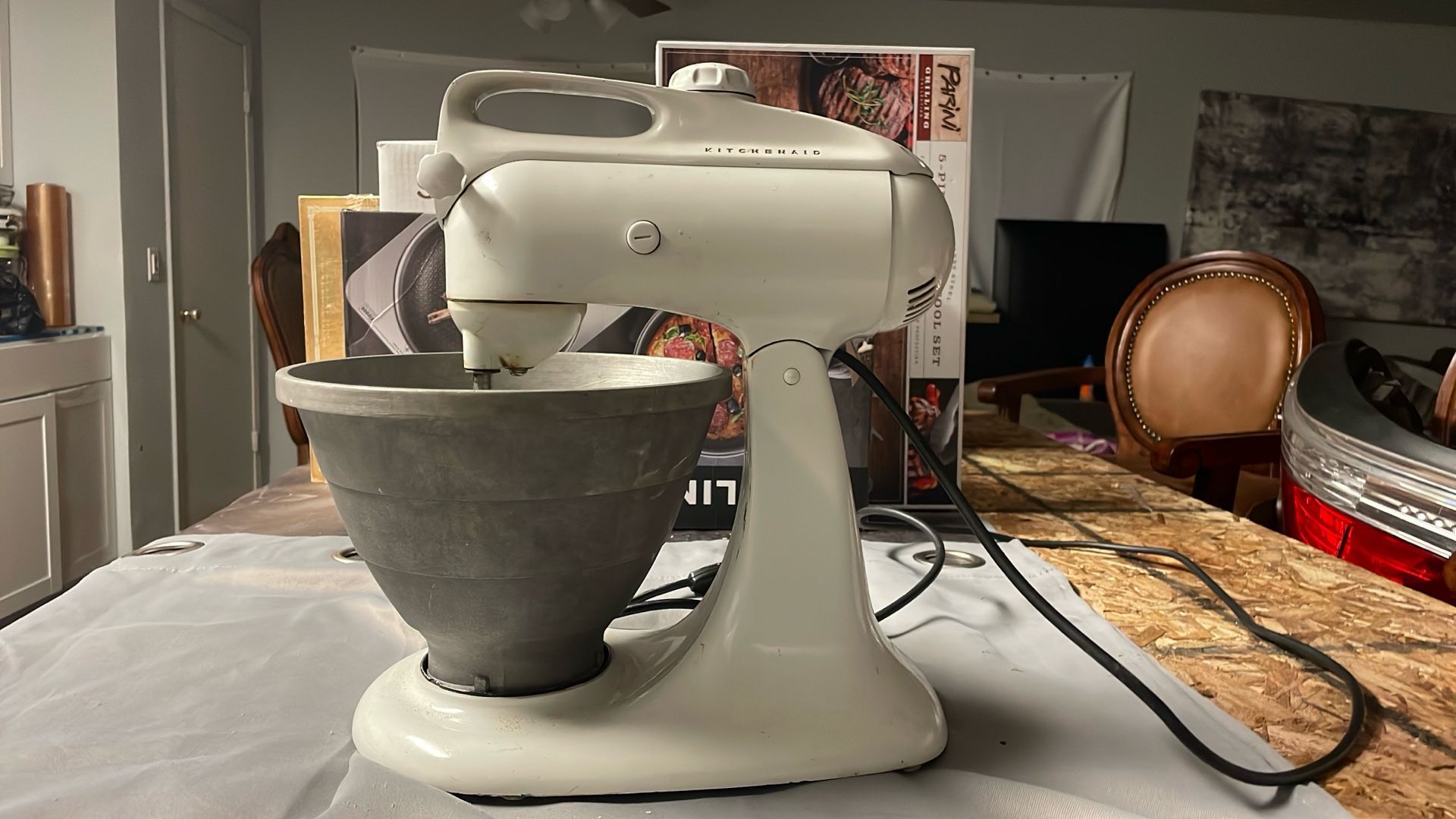 Vintage KitchenAid Model 3-C Stand Mixer – Made in USA by Hobart
