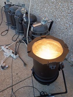 Six Par 64 Cans with Gels & Bulbs